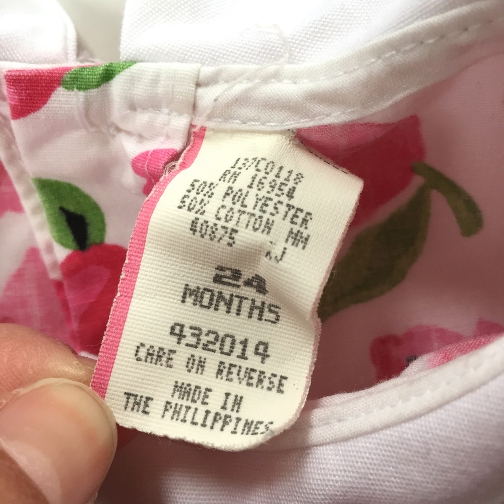 Vintage Pink Floral Bubble Romper 24 Months - Picture 5 of 7